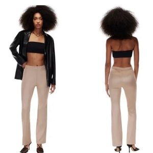 Brand New w/tags Aritzia Rose Gold Satin Pants